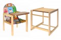 Детский деревянный стульчик для кормления, стульчик-трансформер  "Zoo".