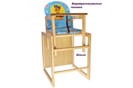 Детский деревянный стульчик для кормления, стульчик-трансформер  "Щенячий патруль". Детский деревянный стульчик для кормления, стульчик-трансформер  "Щенячий патруль".