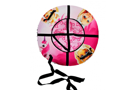 Тюбинг надувные санки ватрушка Barbie (Барби)  100 см Take&Ride с камерой.