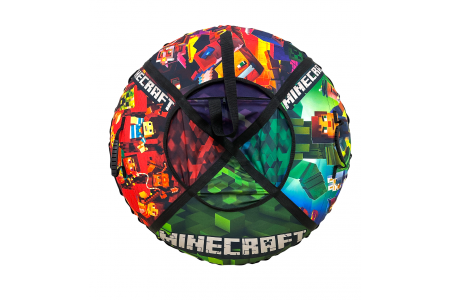 Чехол-тюбинг БЕЗ КАМЕРЫ  для  надувных санок ватрушка Minecraft  120 см Take&Ride .