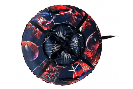 Тюбинг надувные санки ватрушка Spider-Man ( Человек-Паук) 100 см Take&Ride с камерой.