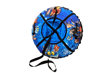 Тюбинг надувные санки ватрушка Zoo (Зоопарк)  100 см Take&Ride с камерой.